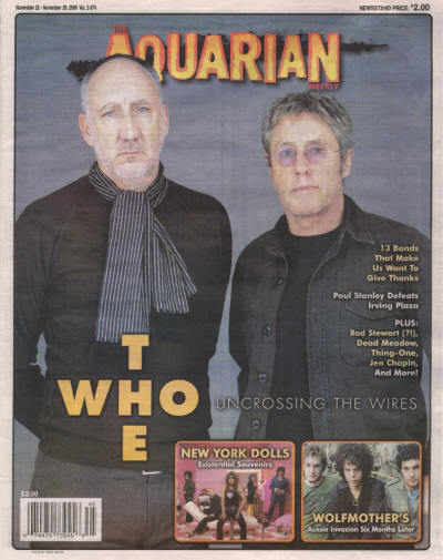 The Who - USA - The Aquarian Weekly - November 22, 2006