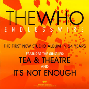 The Who - Endless Wire - 2006 USA Store Display