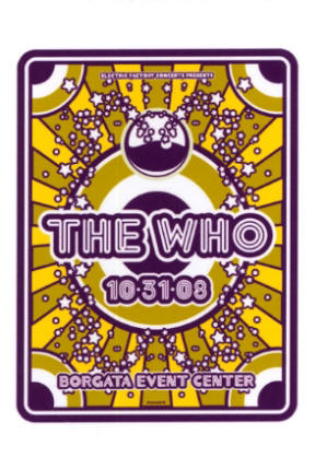 The Who - Mini Poster Post Cards - 2011 UK
