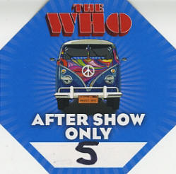 The Who - Pete Townshend Autographed Setlist - April 12, 2017 Birmingham UK