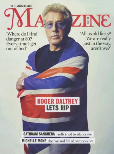 Roger Daltrey - UK - The Times Magazine - January 13, 2024