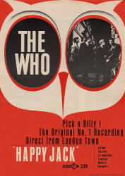 The Who - Happy Jack - 1966 USA Ad