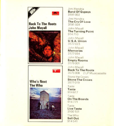 Polydor Catalogue Press Kit - 1972 UK