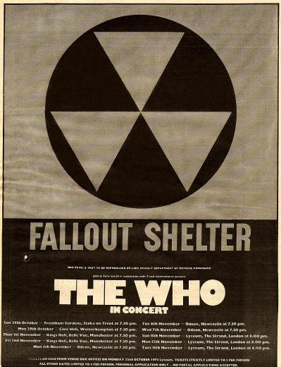 The Who In Concert (Fallout Shelter) - 1973 UK