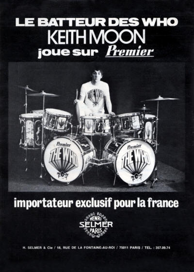 Keith Moon - Premier Drums - 1973 France