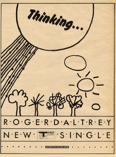 Roger Daltrey - Thinking - 1973 UK Ad