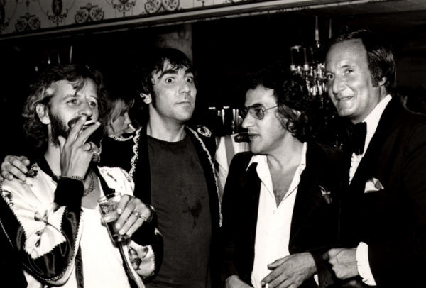 Keith Moon & Ringo Starr with Don Kirschner - 1975 USA