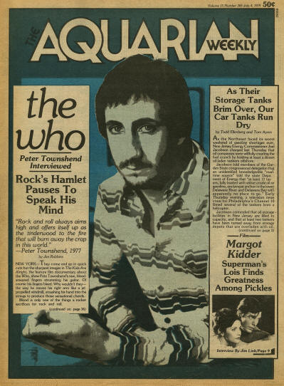 Pete Townshend - USA - The Aquarian - July 4, 1979