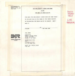 The King Biscuit Flower Hour # 669 - The Best Of Roger Daltrey - March 1, 1987