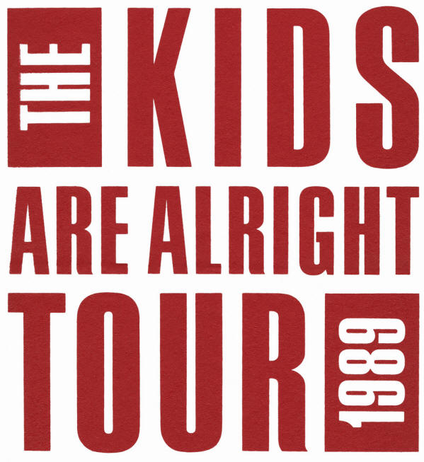 The Who - 1989 USA Tour - T-Shirt Artwork Masters - 1989 USA
