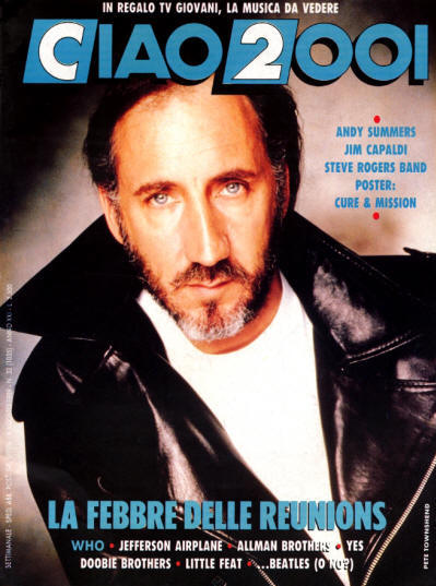 Pete Townshend - Italy - Ciao 2001 - August 9, 1989