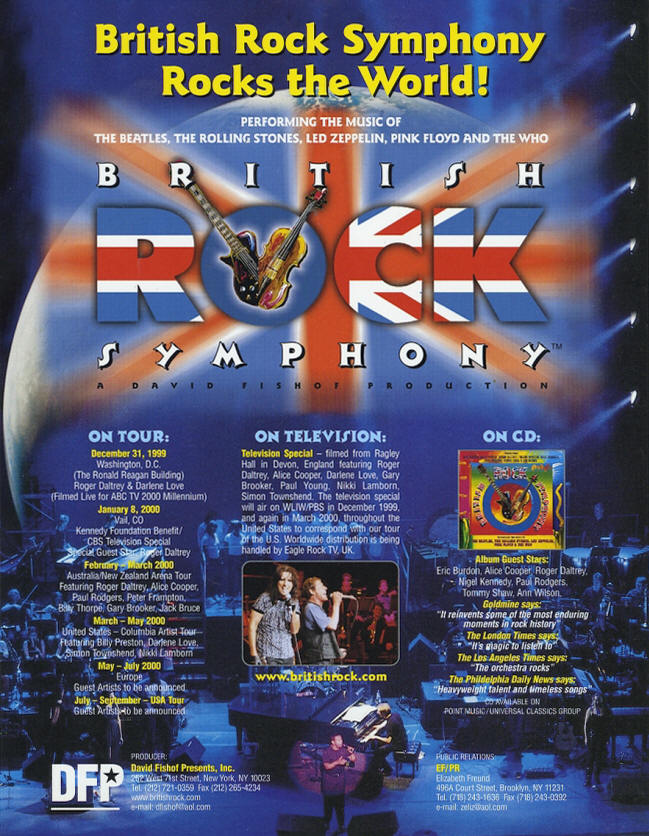 Roger Daltrey - British Rock Symphony - 1998 USA