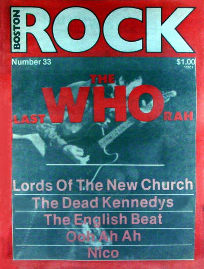 The Who - USA - Boston Rock - June, 1979