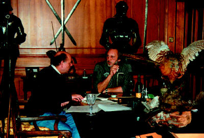 John Entwistle and Bobby Pridden in the dining room 