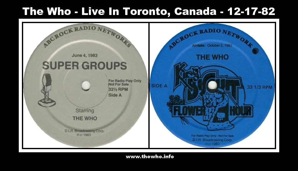 The Who  Live In Toronto, Canada - December 17, 1982