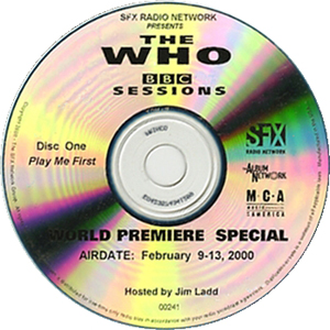 The Who BBC Sessions - February 9-13, 2000 - CD - Promo