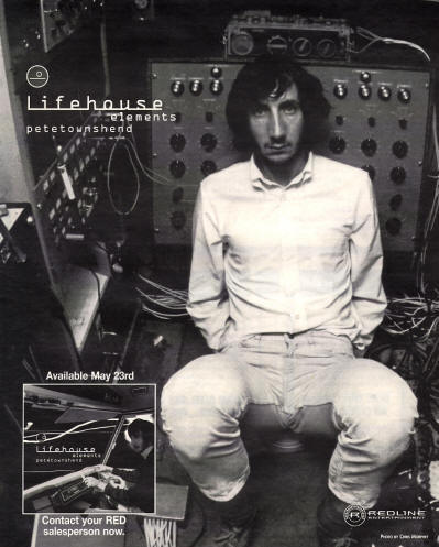 Pete Townshend - Lifehouse Elements - 2000 USA