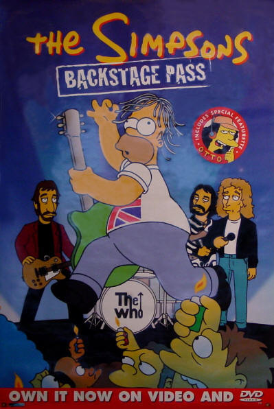 The Who - Backstage Pass (The Simpsons) - 2000 UK (Promo)