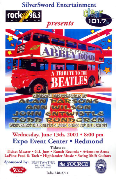 John Entwistle - A Walk Down Abbey Road Tour - June 13, 2001(USA)