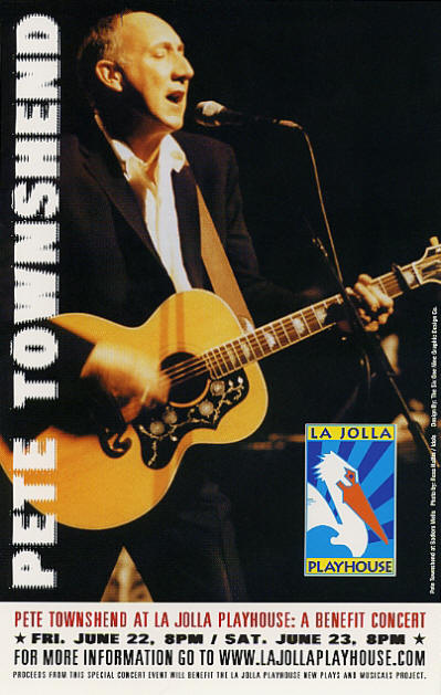 Pete Townshend - La Jolla Playhouse - 2001 USA