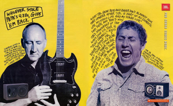 Pete Townshend & Roger Daltrey - JBL - 2002 USA