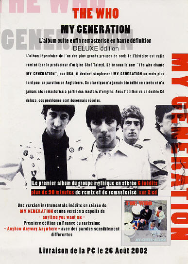 The Who - My Generation Deluxe - 2002 France