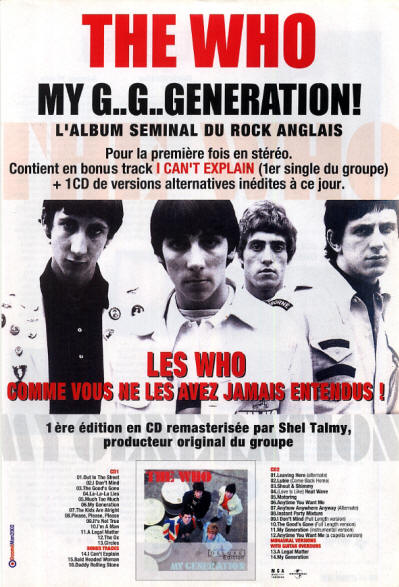 The Who - My Generation Deluxe - 2002 France