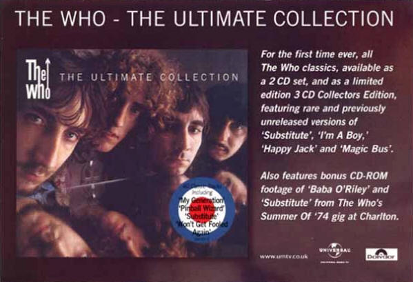 The Who - The Ultimate Collection - 2002 UK