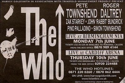 The Who - Live At Birmingham & Cardiff - 2004 UK