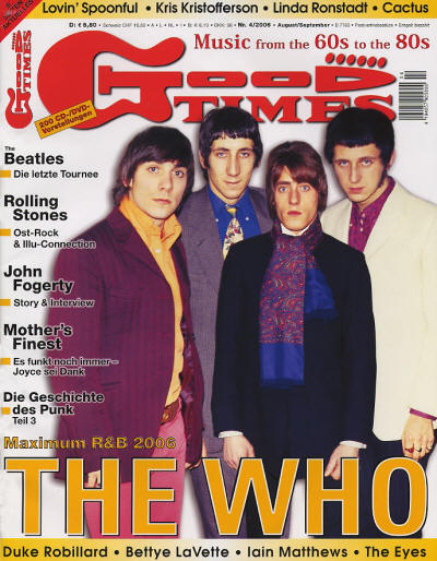 The Who - Germany - Good Times - August/September, 2006 