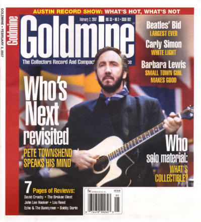 Pete Townshend - USA - Goldmine - February 2, 2007