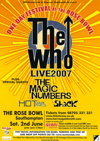 The Who - Antwerp - The Rose Bowl Southampton - June 2, 2007 UK