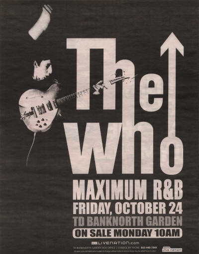 The Who - Live in Boston, MA - October 24, 2008 USA