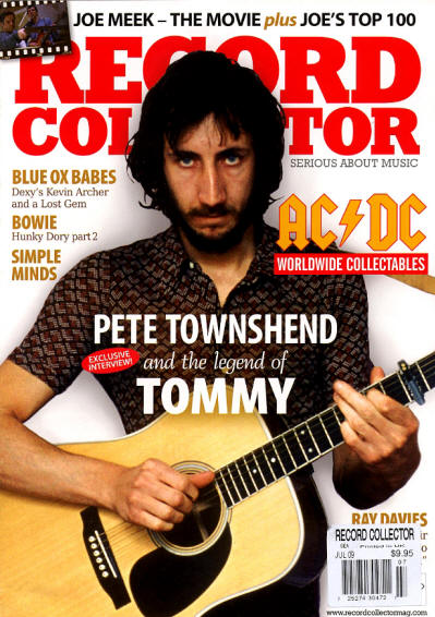 Pete Townshend - UK - Record Collector - July, 2009