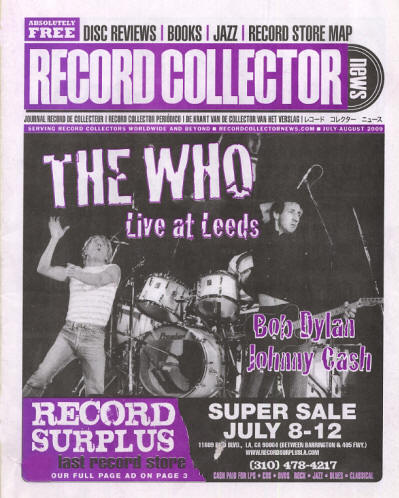 The Who - USA - Record Collector News - July, 2009