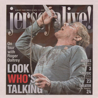 Roger Daltrey - USA - Asbury Park Press - November 13, 2009