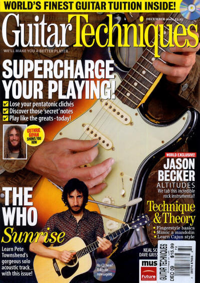 Pete Townshend - USA - Guitar Techniques - December, 2009