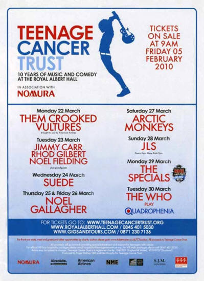 The Who - Teenage Cancer Trust (TCT) - March 30, 2010 UK