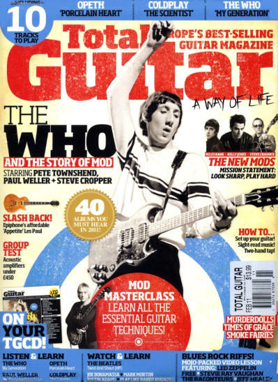 Pete Townshend - UK - Total Guitar - February, 2011 (Outer Cover)