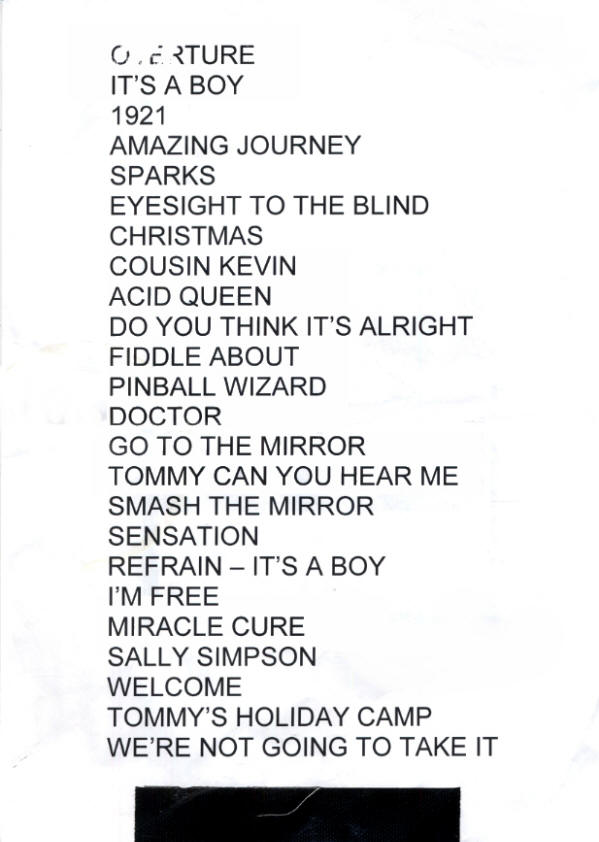 Roger Daltrey - March 24, 2011 - Royal Albert Hall - London, UK Setlist