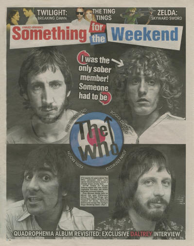 The Who - UK - Something For The Weekend - November 18, 2011