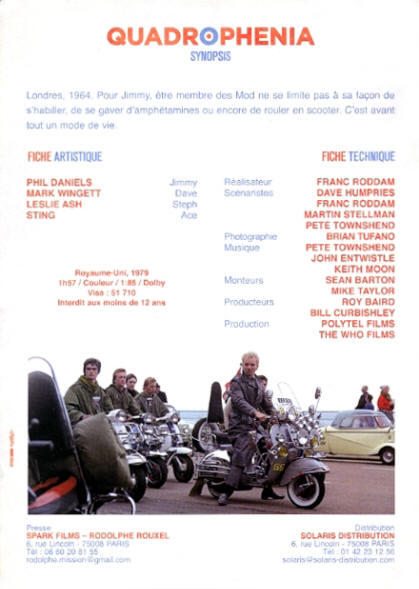 The Who - Quadrophenia - 2013 France Press Kit