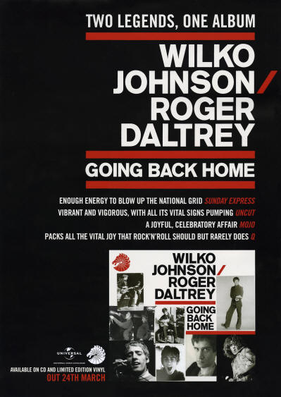 Roger Daltrey - Going Back Home - UK (Promo)
