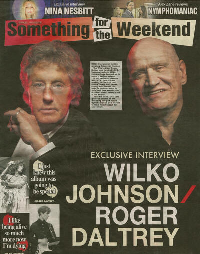 Roger Daltrey - UK - Something For The Weekend - May 21, 2014