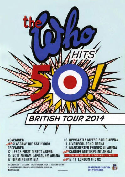 The Who - The Who Hit's 50! - 2014 UK