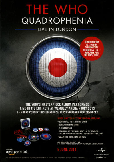 The Who - Quadrophenia Live In London - 2014 UK