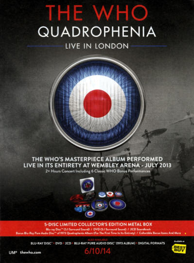 The Who - Quadrophenia Live In London - 2014 USA