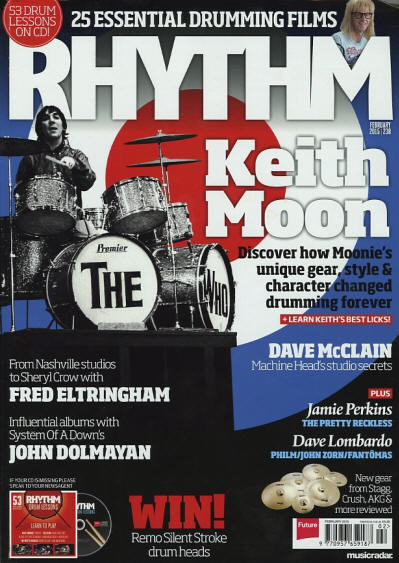 Keith Moon - UK - Rhythm - February, 2015