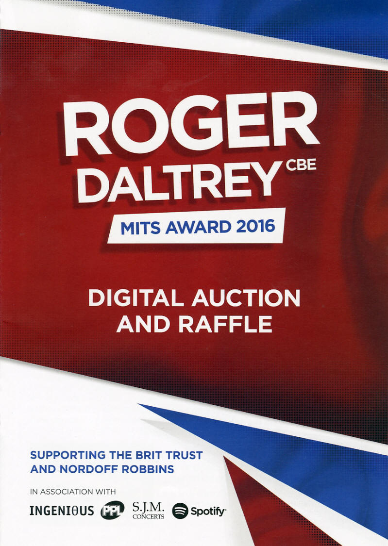 The Who - Roger Daltrey 2016 Music Industry Trusts (MITS) Award: 