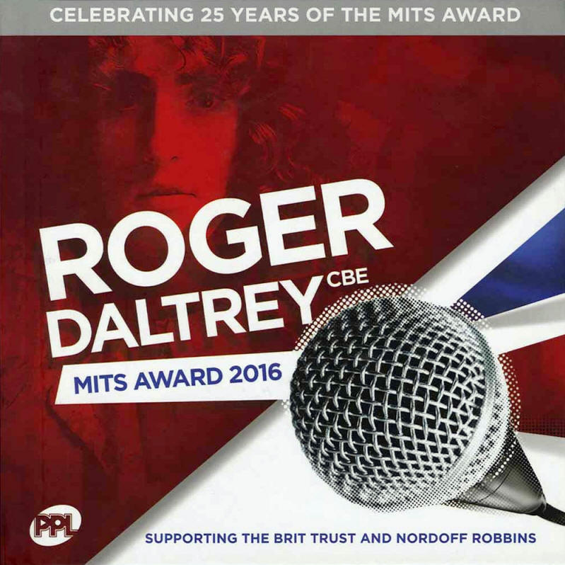 The Who - Roger Daltrey 2016 Music Industry Trusts (MITS) Award: 